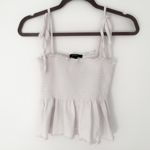 Adorable Forever 21 White Top - Picture 2 of 4
